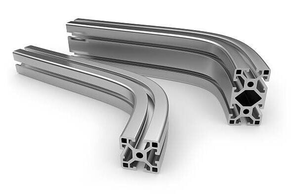 Curved aluminum profile